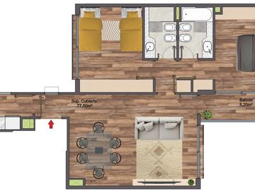 VENTA DEPARTAMENTO 3 AMB PALERMO CHICO A ESTRENAR MAYO 2025