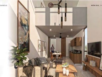Departamentos 1 rec tipo Loft Venta Merida Green Urban Jungle