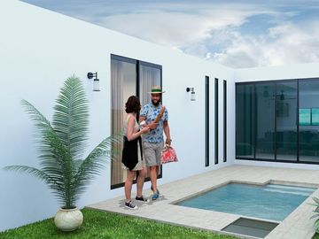 Casas  en venta Mérida Privada Inara Una planta MODELO 183