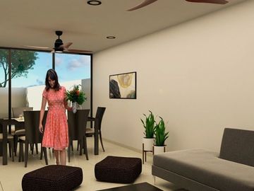 Casas  en venta Mérida Privada Inara Una planta MODELO 183