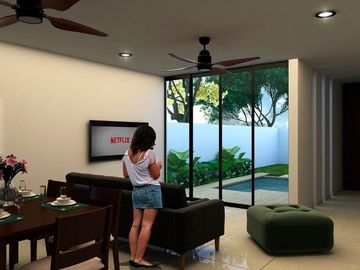 Casas  en venta Mérida Privada Inara Una planta MODELO 183