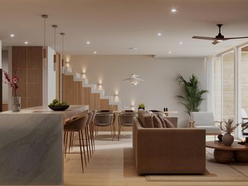 DEPARTAMENTO PENTHOUSE EN VENTA 2 RECAMARAS con JACUZZI/SPA/SAUNA/COWORKING EN PLAYA DEL CARMEN