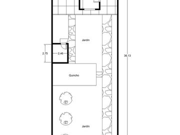 VENTA CASA 3 AMB. CON JARDIN Y COCHERA
