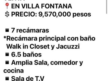 CASA EN VENTA EN VILLA FONTANA, MEXICALI, B.C.