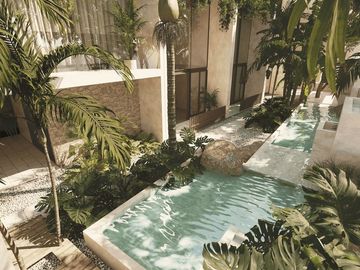 Departamento en venta en Aldea Zama, Tulum - TOWN HOUSES/LOFTS/DUPLEX en comunidad cerrada- desde 254,610 USD - financiamiento directo
