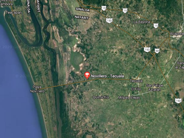 Vendo terreno con playa para inversión en Isla del Novillero, Tecuala, Nayarit.