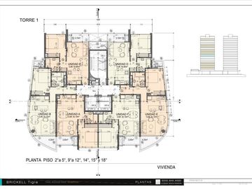 Departamento en Venta,  Amoblado, 2 Ambientes, en Torre Brickell, Tigre, GBA Norte