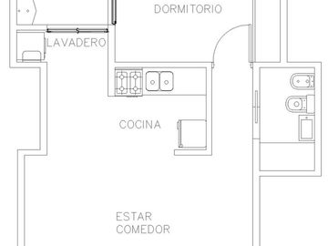 Vende dos ambientes con patio en Parque Patricios, CABA.
