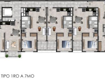 Departamentos de 1 dormitorio  con balcón y amenitites a estrenar.