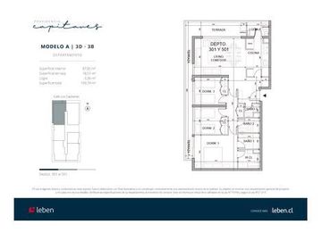 Departamento en Venta en Edificio CAPITANES, Providencia, sector Parque Inés de Suárez, calle Los Capitanes