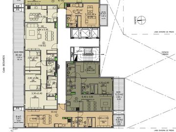 Proyecto Casa Besares: Depto 3 Ambientes 11ºD