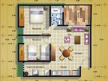 La Rocca Departamento en venta en Fraccionamiento Francisco Alarcón Infonavit