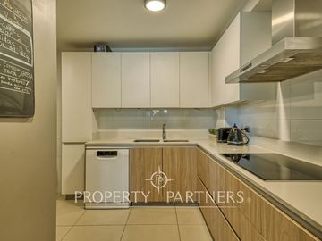 Moderno, 3D/3B, amplia terraza y logia independiente en barrio Pío XI, Vitacura