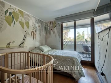 Moderno, 3D/3B, amplia terraza y logia independiente en barrio Pío XI, Vitacura