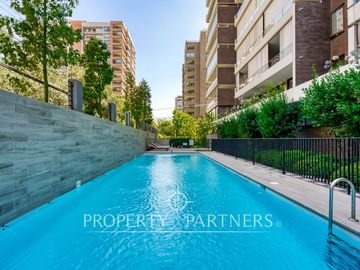 Estupendo departamento , con terminaciones de primer nivel, en exclusivo sector de Las Condes, 2D2B 3E1B a pasos del parque Juan Pablo II