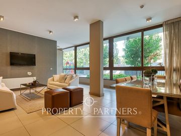 Estupendo departamento , con terminaciones de primer nivel, en exclusivo sector de Las Condes, 2D2B 3E1B a pasos del parque Juan Pablo II