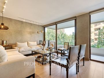 Estupendo departamento , con terminaciones de primer nivel, en exclusivo sector de Las Condes, 2D2B 3E1B a pasos del parque Juan Pablo II