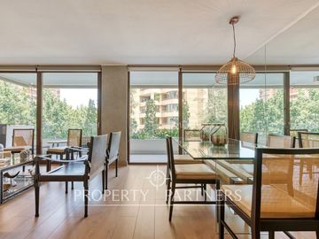 Estupendo departamento , con terminaciones de primer nivel, en exclusivo sector de Las Condes, 2D2B 3E1B a pasos del parque Juan Pablo II