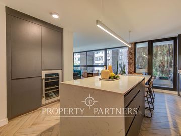 Departamento moderno ubicado en barrio residencial en Providencia