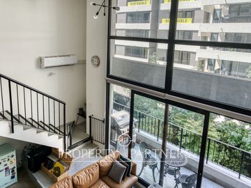 Dúplex en moderno edificio con piscina, Providencia