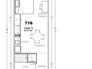 Dpto. tipo LOFT en Preventa Centro De Guadalajara, frente al Parque Morelos