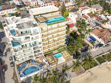 Departamento Frente al Mar en Venta, NAARENA Beach Front, Zona Dorada Bucerias, Nayarit.