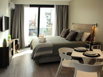 Almagro Abasto nuevo VENTA CON RENTA Monoambiente al frente muy Luminoso con Balcon y Amenities