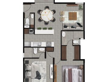 Venta de departamento de lujo en Temozón Norte, Mérida, Yucatán