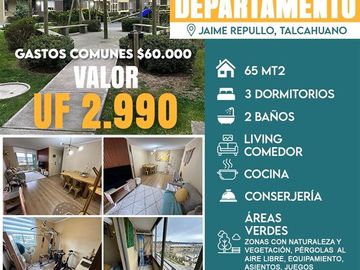 Departamento en Venta en Jaime Repullo 2803, Cerca Universidad Andres Bello