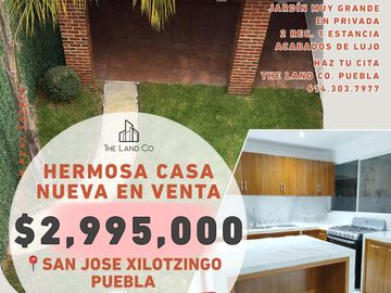 CASA  EN VENTA | CON JARDIN GRANDE | POR LA BUAP PUEBL