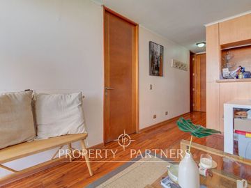 Acogedor departamento, barrio Las Flores, Providencia