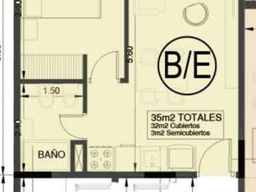 Departamento de dos ambientes en Pozo a la venta en Wilde