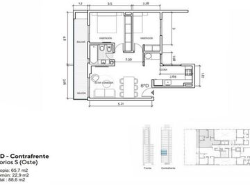Venta departamento en pozo 2D, en pozo frente Parque Avellaneda