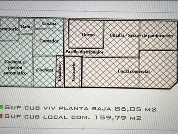 ¡Casa de cuatro ambientes en Planta alta + Local comercial y vivienda c/ Garage en Venta!