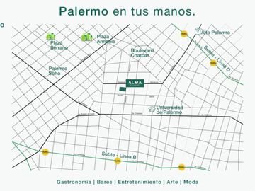 VENTA Monoambiente Patio Parrilla Palermo Pileta