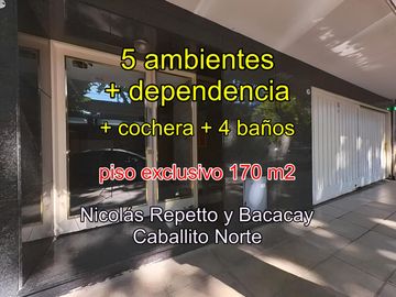 Departamento 5 ambientes en Caballito