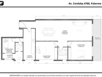 Venta Departamento 3 Ambientes con Dependencia Palermo