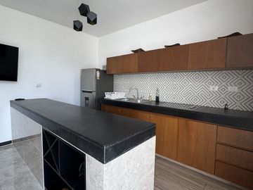Renta departamento amueblado, Corazón de Tierra, Temozon, Mérida