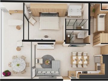 Departamento en  Nayarit Frente al Mar en La Cruz | Amueblado y Airbnb Ready