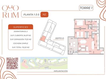 Departamento en venta de 3 ambientes en Nuevo Quilmes con excelente calidad constructiva