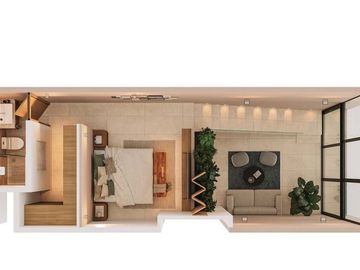 Departamento(Roya Loft) en Venta en Ziba Apartment en Temozón Norte