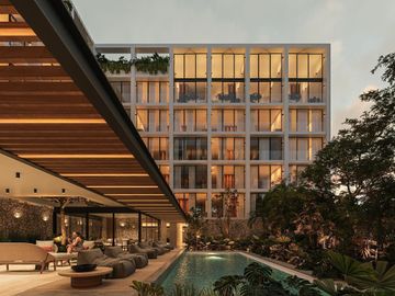 Departamento(Roya Loft) en Venta en Ziba Apartment en Temozón Norte