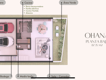 Casa en 3 niveles frente a gran parque en zona norte