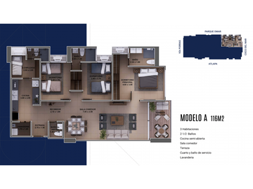 Apartamento Calle 78 San Francisco