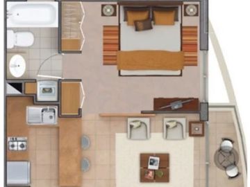 HERMOSO DPTO 1D1B DE 2 AMBIENTES
