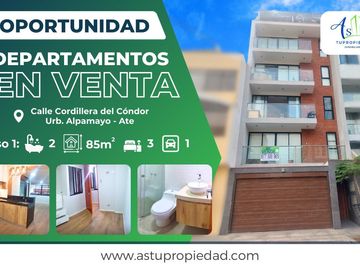 VENTA DEPARTAMENTO 1ER PISO URB ALPAMAYO ATE
