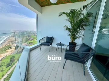 EXCLUSIVO DEPARTAMENTO EN ALQUILER AMOBLADO CON VISTA AL MAR EN MIRAFLORES