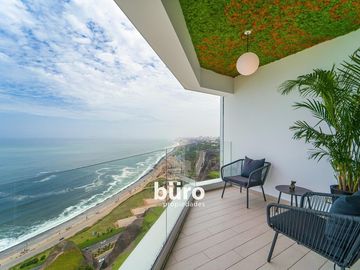 EXCLUSIVO DEPARTAMENTO EN ALQUILER AMOBLADO CON VISTA AL MAR EN MIRAFLORES