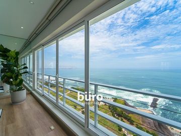 EXCLUSIVO DEPARTAMENTO EN ALQUILER AMOBLADO CON VISTA AL MAR EN MIRAFLORES