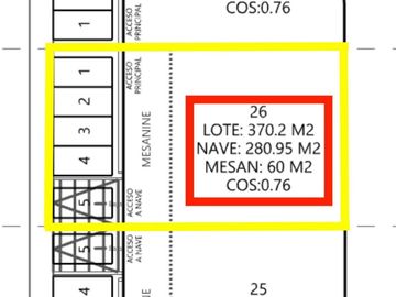 Venta Naves Industriales (340m2), Lib. Sur Poniente